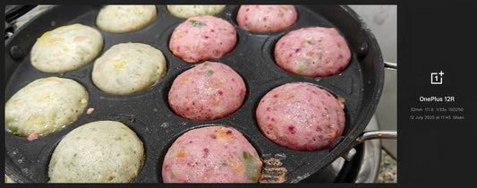 Spinach and Beetroot flavoured mix vegetable appe